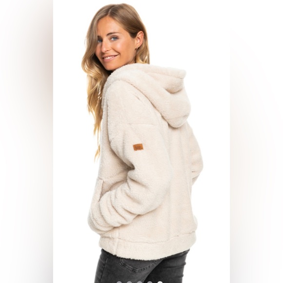 ROXY Surf Spray Sherpa Hoodie - Size L - Picture 2 of 10
